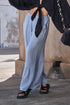 Pull-up Wide Linen Pants